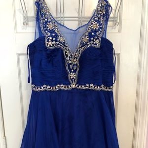 PROM! ROYAL BLUE DRESS